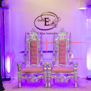 High Back King And Queen Throne Chair